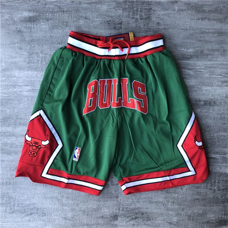 Men NBA 2021 Chicago Bulls Green Shorts 1->chicago bulls->NBA Jersey